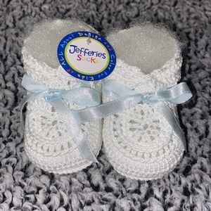 4for$20💥 White Crochet Newborn Shoes